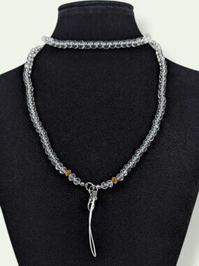 Beaded Lanyard Necklace ID/Key Holder